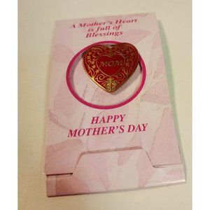 Mom Pin Cross Religious Happy Mother's Day Heart